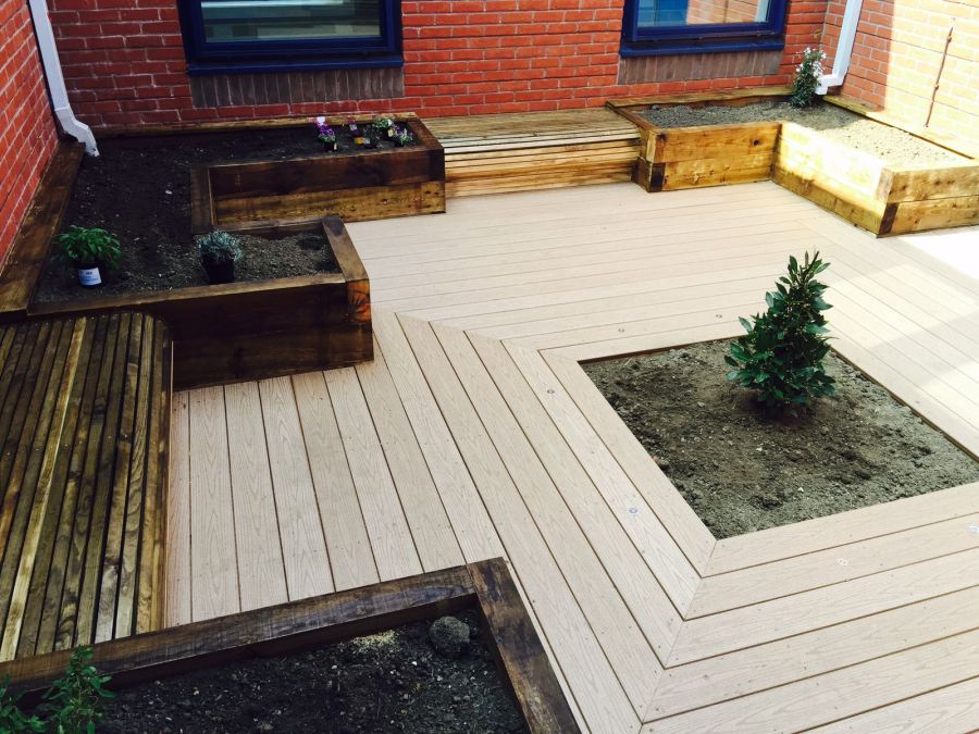 Raised Beds, Seating, Composite Decking